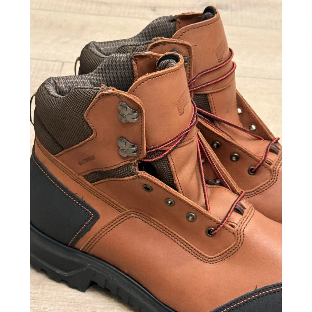 NEW RED WING BRNR XP 6-INCH WATERPROOF SAFETY TOE BOOTS SZ 12 EE E2